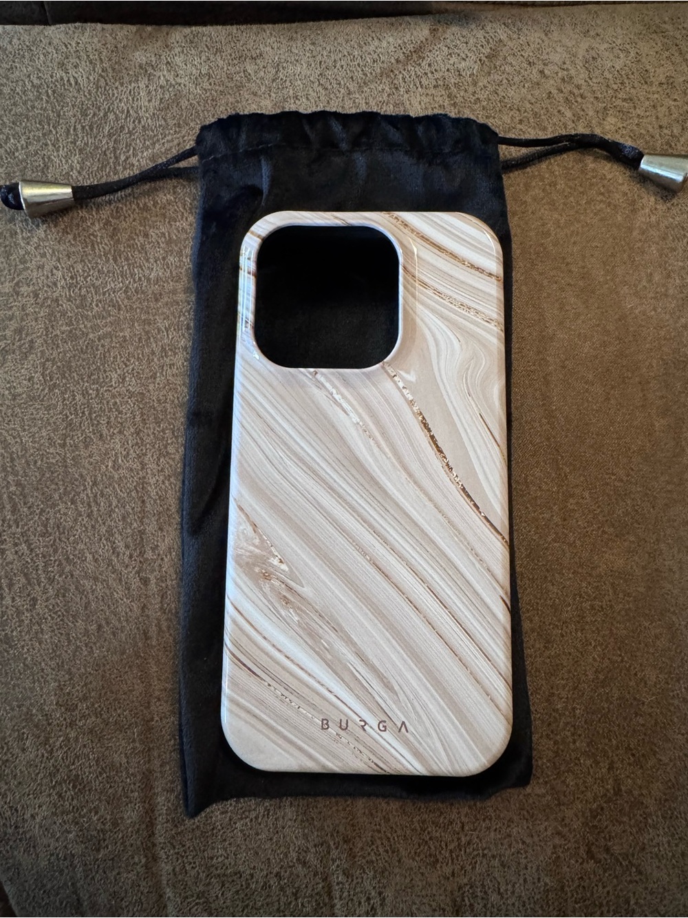 Burga Beige Marble Phone Case - Marble Beige iPhone 15 Pro